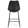 Tabouret snack mi-hauteur industriel pieds métal noir LYDON MINI (noir)