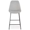 Tabouret snack mi-hauteur industriel pieds métal noir LYDON MINI (gris)