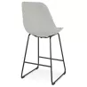 Tabouret snack mi-hauteur industriel pieds métal noir LYDON MINI (gris)