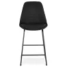 Tabouret snack mi-hauteur industriel pieds métal noir LYDON MINI (noir)