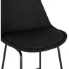 Tabouret snack mi-hauteur industriel pieds métal noir LYDON MINI (noir)