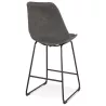 Tabouret snack mi-hauteur industriel pieds métal noir FANOU MINI (gris foncé)