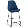 Tabouret snack mi-hauteur industriel pieds métal noir FANOU MINI (bleu)