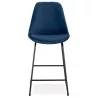 Tabouret snack mi-hauteur industriel pieds métal noir FANOU MINI (bleu)