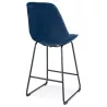 Tabouret snack mi-hauteur industriel pieds métal noir FANOU MINI (bleu)