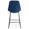 Tabouret snack mi-hauteur industriel pieds métal noir FANOU MINI (bleu)