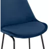 Tabouret snack mi-hauteur industriel pieds métal noir FANOU MINI (bleu)