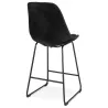 Tabouret snack mi-hauteur industriel pieds métal noir FANOU MINI (noir)