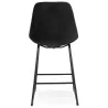 Tabouret snack mi-hauteur industriel pieds métal noir FANOU MINI (noir)