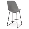 Tabouret snack mi-hauteur industriel pieds métal noir FANOU MINI (gris)