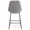 Tabouret snack mi-hauteur industriel pieds métal noir FANOU MINI (gris)