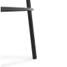 Tabouret de bar design avec accoudoirs en velours pieds métal noir CALOI (gris)