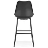 Tabouret de bar industriel pieds métal noir LYDON (noir)