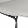 Tabouret de bar industriel pieds métal noir LYDON (gris)