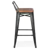 Tabouret snack mi-hauteur industriel WESTOOL MINI (naturel)