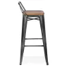 Tabouret de bar industriel WESTOOL (naturel)