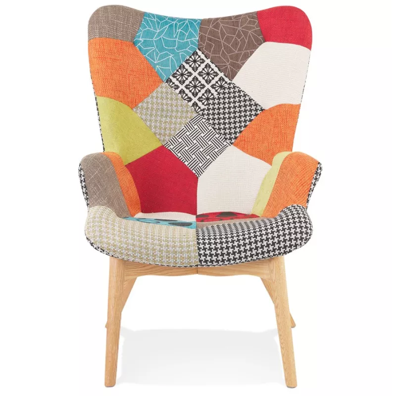 Multicolored fabric ear chair for comfortable moments assured