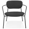 Fauteuil lounge rétro avec accoudoirs KEO (gris foncé)