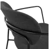 Fauteuil lounge rétro avec accoudoirs KEO (gris foncé)