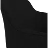 Chaise avec accoudoirs en tissu pieds métal noir ORIS (noir)