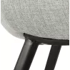 Chair with armrests in black metal feet ORIS (grey) to associate with Vintage Chairs For A Retro Touch