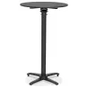 Table haute pliable plateau rond Intérieur-Extérieur NEVIN (Ø 68 cm) (noir)