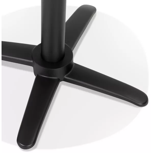 Table haute pliable plateau rond Intérieur-Extérieur NEVIN (Ø 68 cm) (noir)