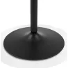 Table haute plateau rond en bois et pied en métal noir ELVAN (Ø 60 cm) (noir)