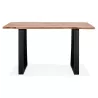 Table haute en bois massif d'acacia (90x160 cm) LANA (naturel)