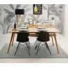 MAYA design straight desk table (natural finish) (80x120 cm)