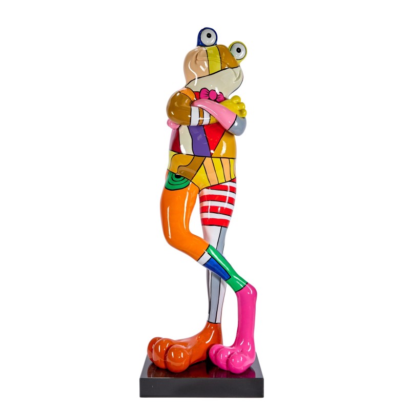 Statue décorative en résine GRENOUILLE JULIETTE (H77 cm) (multicolore)