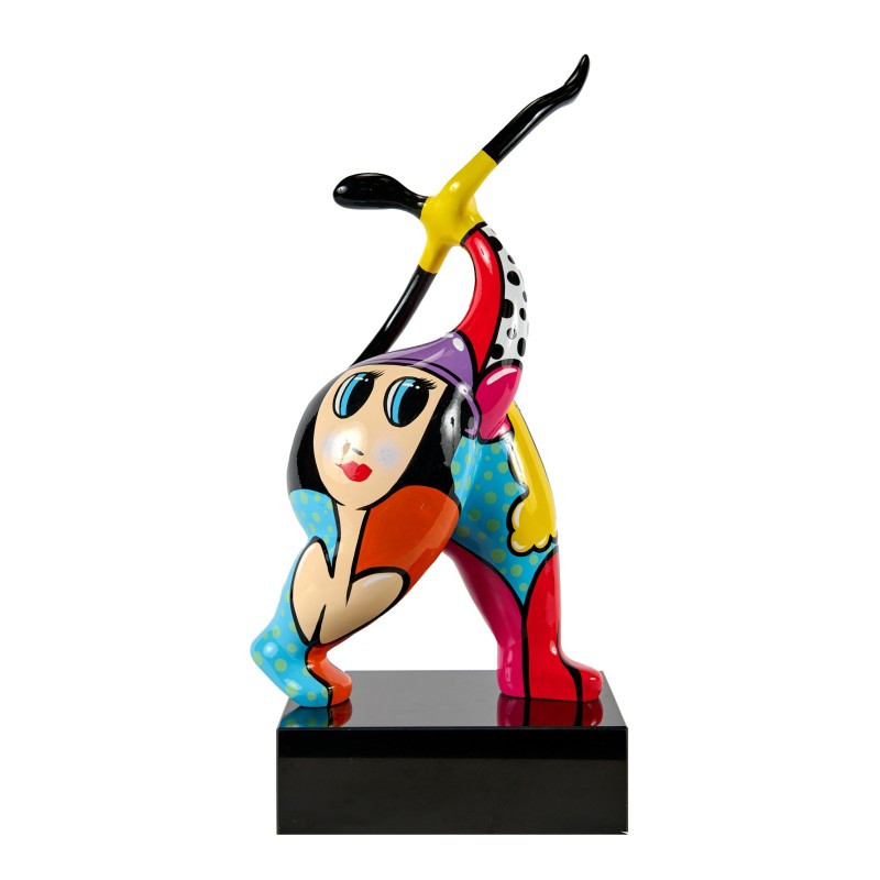 Statue décorative en résine DANSEUSE BESTIE (H61 cm) (multicolore)