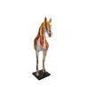 Statue décorative design CHEVAL en fibre de verre (H180 x L69 cm) (multicolore)