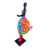 Statue décorative design DANSEUSE en résine (H140 x L60 cm) (multicolore)