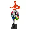 Statue décorative design FEMME DANSEUSE en résine (H140 x L60 cm) (multicolore)