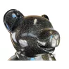 Decorative design statue TEDDY in resin (H146 x W95 cm) (black glitter)