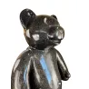 Statua decorativa di design TEDDY in resina (H146 x L95 cm) (glitter nero)