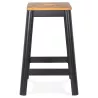 Tabouret snack mi-hauteur LIDYA MINI noir style industriel