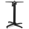 Pied de table pliable PRATIK 75 en aluminium noir intérieur-extérieur