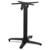 Pied de table pliable PRATIK 75 en aluminium noir intérieur-extérieur