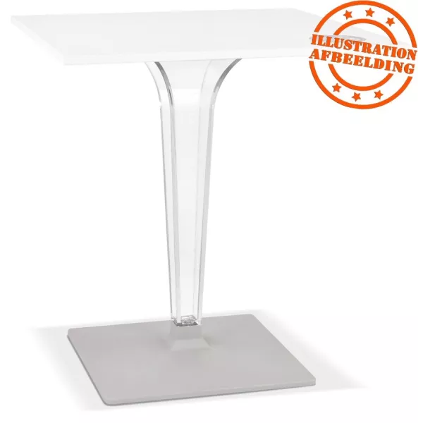 Plateau de table LIMULE blanc carré - 68x68 cm