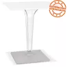 Plateau de table LIMULE blanc carré - 68x68 cm