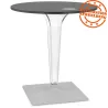 Plateau de table LIMULE rond noir - Ø 68 cm