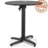 Plateau de table LIMULE rond noir - Ø 68 cm