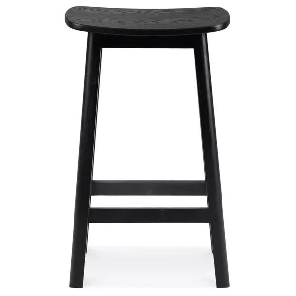 Tabouret snack mi-hauteur DUMAS MINI bois noir