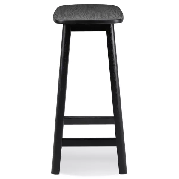 Tabouret snack mi-hauteur DUMAS MINI bois noir