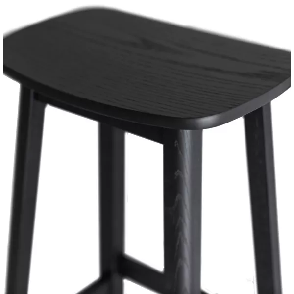 Tabouret snack mi-hauteur DUMAS MINI bois noir