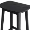 Tabouret de bar design DUMAS bois noir