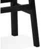 Tabouret de bar design DUMAS bois noir