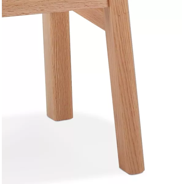 Tabouret de bar design DUMAS bois finition naturelle